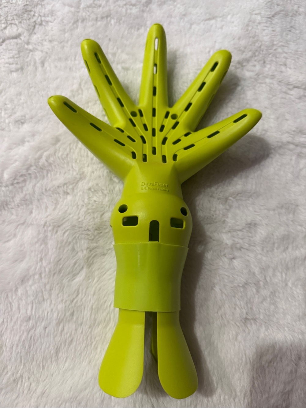 DevaCurl Lime Green Hair Diffuser Hand Attachment